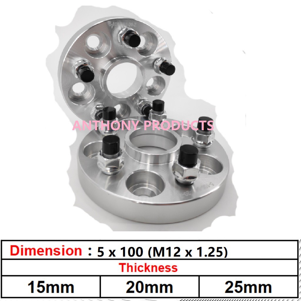 Wheel Spacers Subaru XV, BRZ,Imprezza, Toyota GT86 Hub Centric Spacer 15MM (1Piece) Shopee