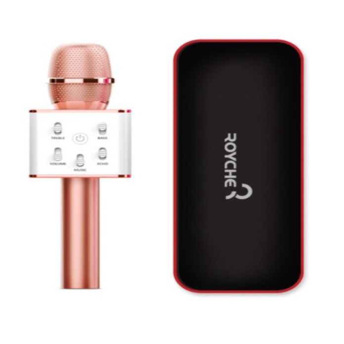 [BTS microphone] Dual speaker wireless Bluetooth microphone + pouch