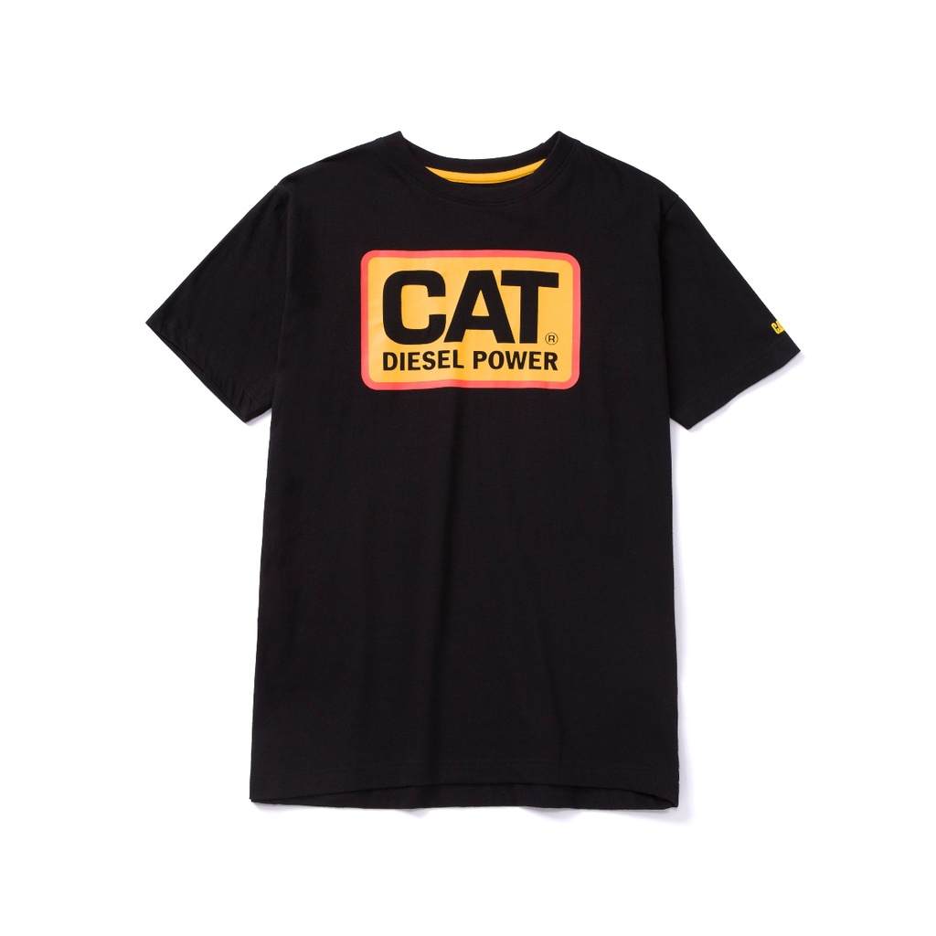 Caterpillar Men's DIESEL POWER Tee Black/Orange (151045113090) Short Sleeves TShirt Casual