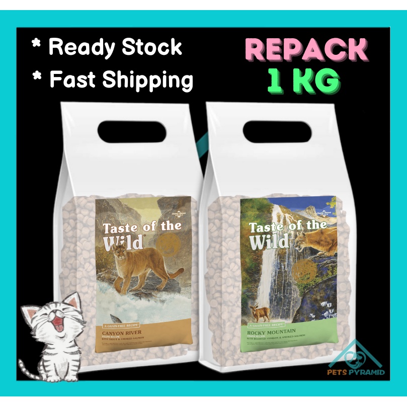 TOTW Taste Of The Wild Cat Food 1kg (Repack) Makanan Kucing Shopee
