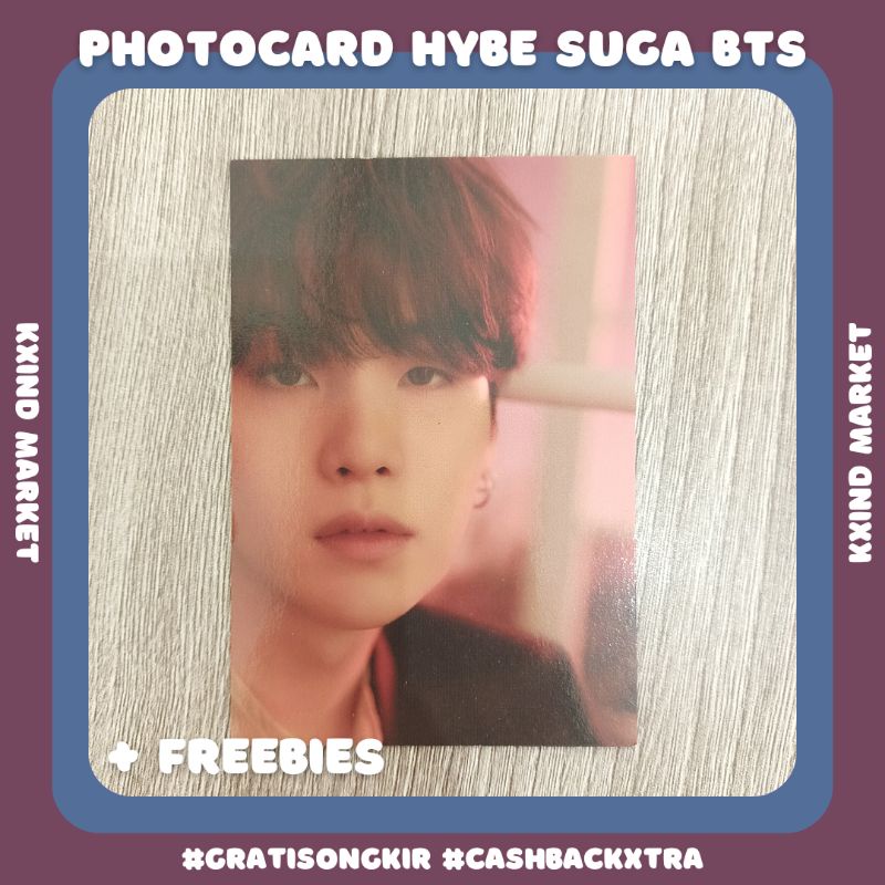 Hybe Insight Suga BTS Photocard / official PC BTS / PC Youngi Shopee