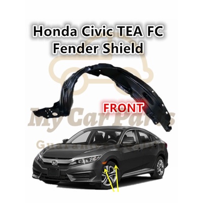 Honda Civic TEA FC 2016 FRONT Daun Pisang (Fender Liner / Fender Shield
