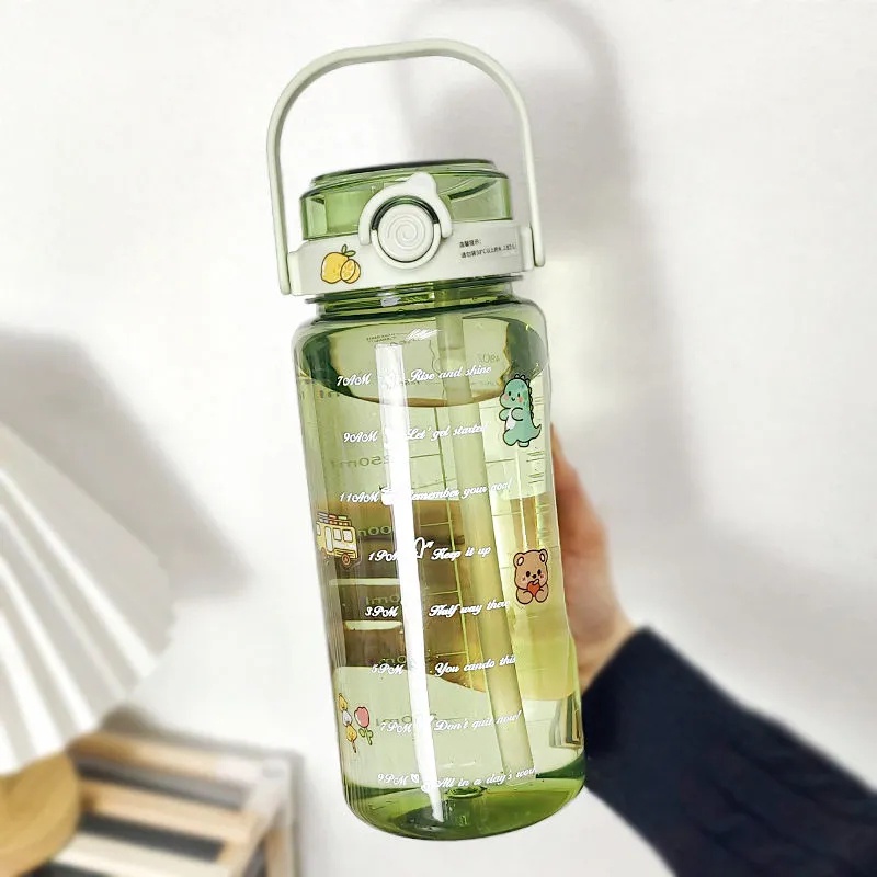【Gift sticker】botol air large capacity botol air straw 水壶 portable