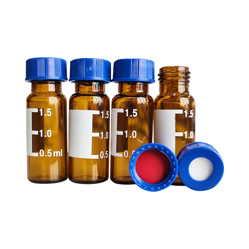 Sample Vial With Septa Hole Cap, Clear & Amber, (for HPLC / GCMS / LCMS