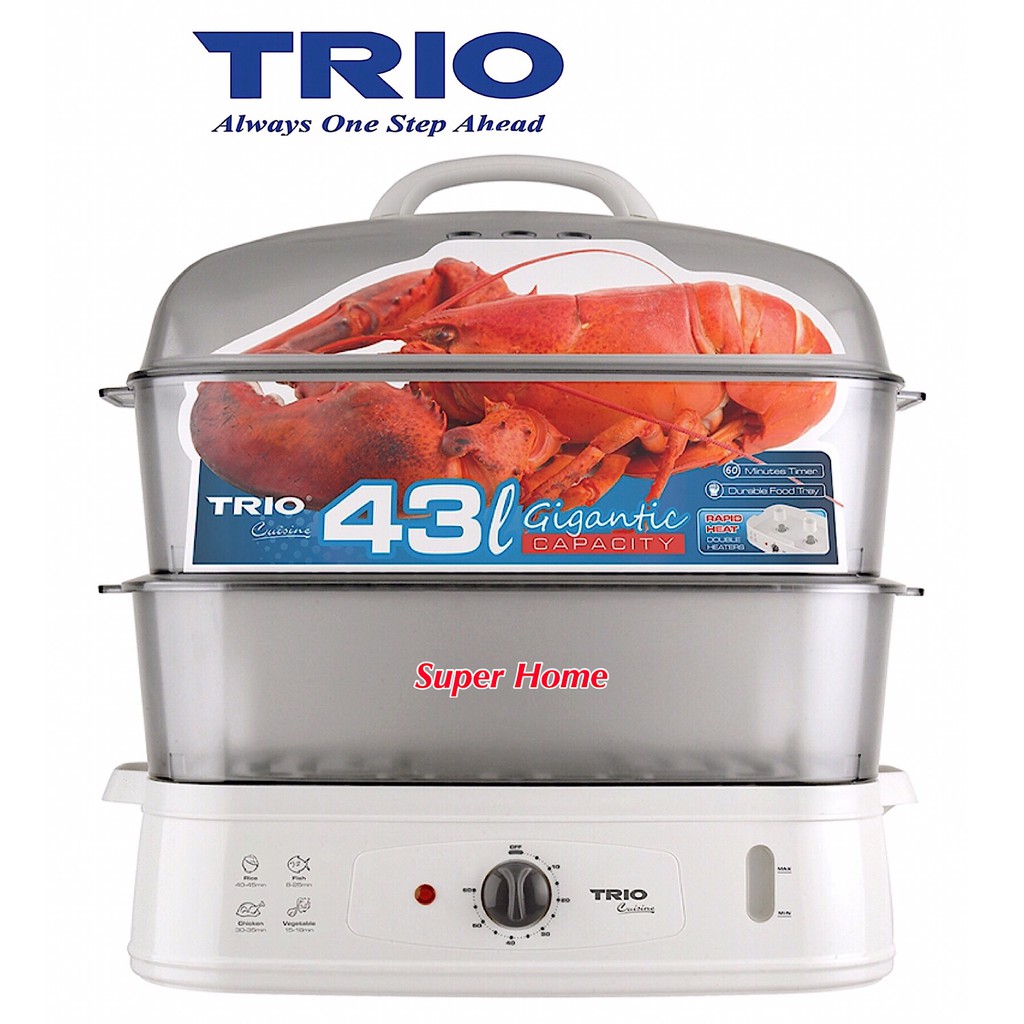 TRIO Food Steamer TFS48 EXTRA LARGE FOOD STEAMER TFS48 (43L) Shopee Malaysia