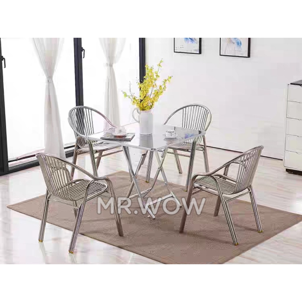 Stainless Steel Chair with Handle / Outdoor beach chair / Garden chair