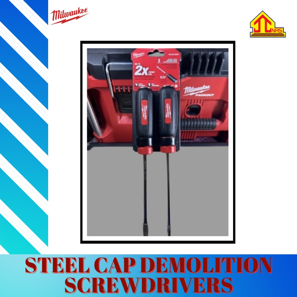 MILWAUKEE 1 Set Step Cap Demolition Screwdriver Set (M.2) Screwdriver