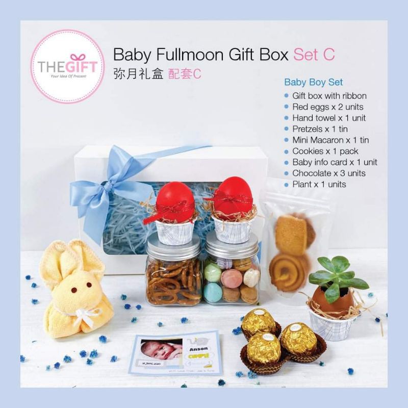 Baby fullmoon gift box 宝宝弥月回礼礼盒 Shopee Malaysia