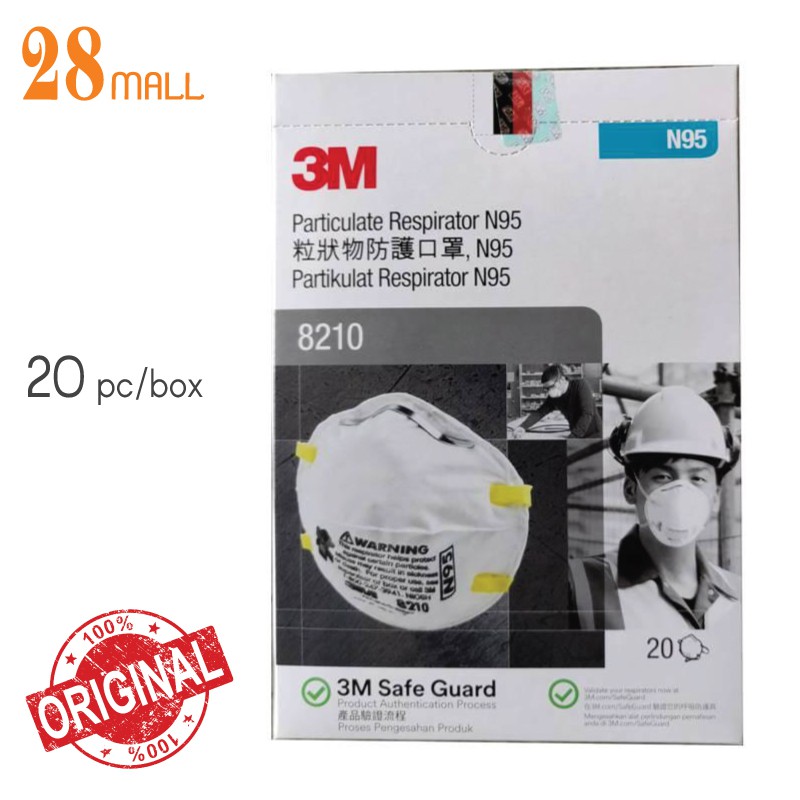 3M N95 8210 Mask (1 Box 20 pcs) Shopee Malaysia