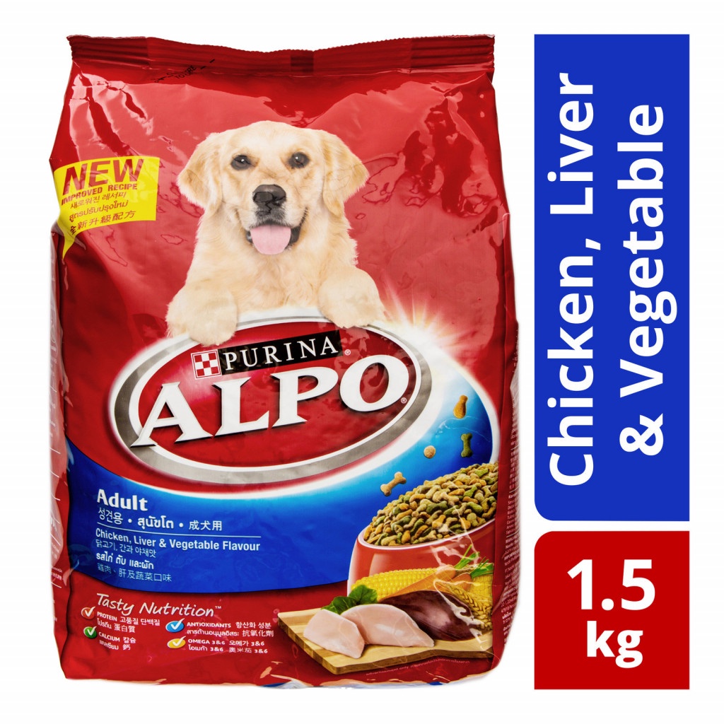 Alpo Dry Adult Dog Food Pack Chicken , Liver & Vegetable Flavour (3kg) Shopee Malaysia