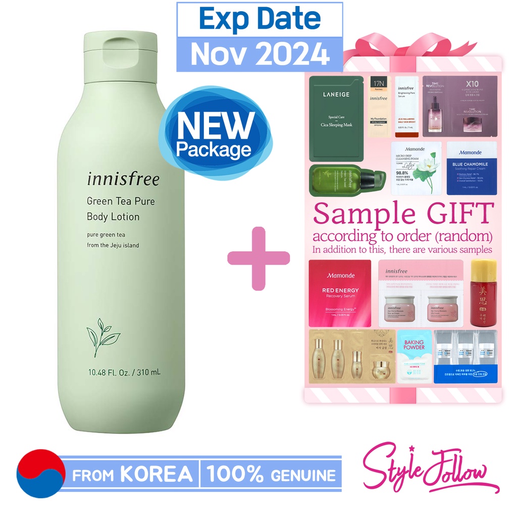 [INNISFREE] Green Tea Pure Body Lotion 310ml Shopee Malaysia
