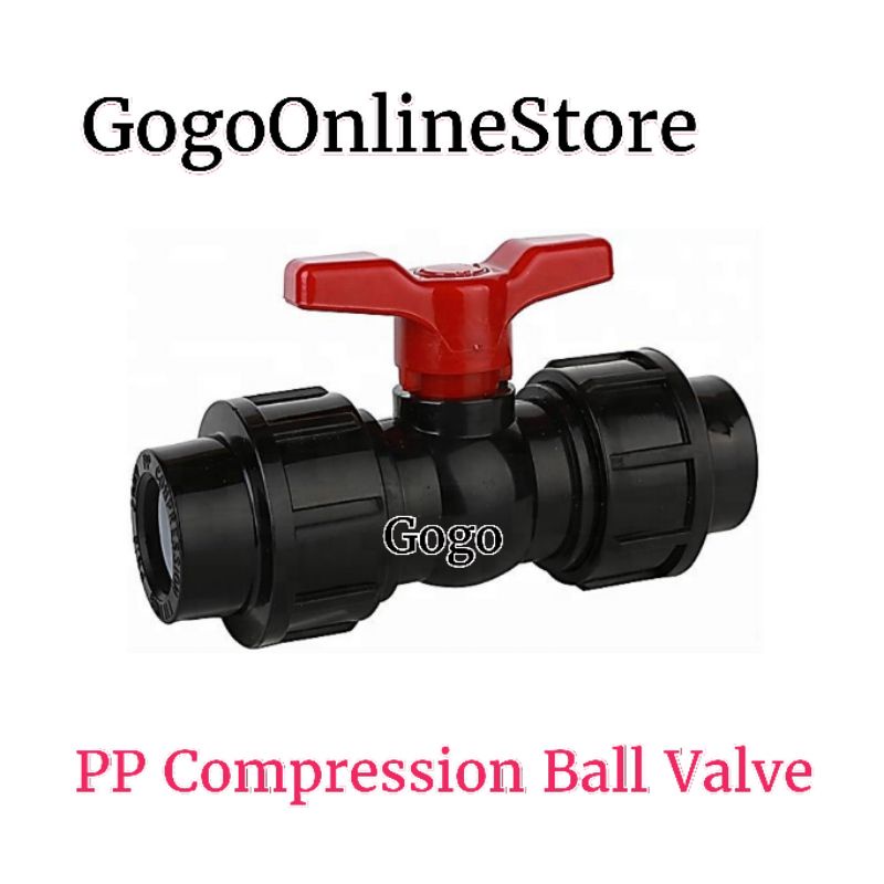 WINDMILL PP Compression Poly Ball Valve (PN16) / Poly Pipe Stop Valve