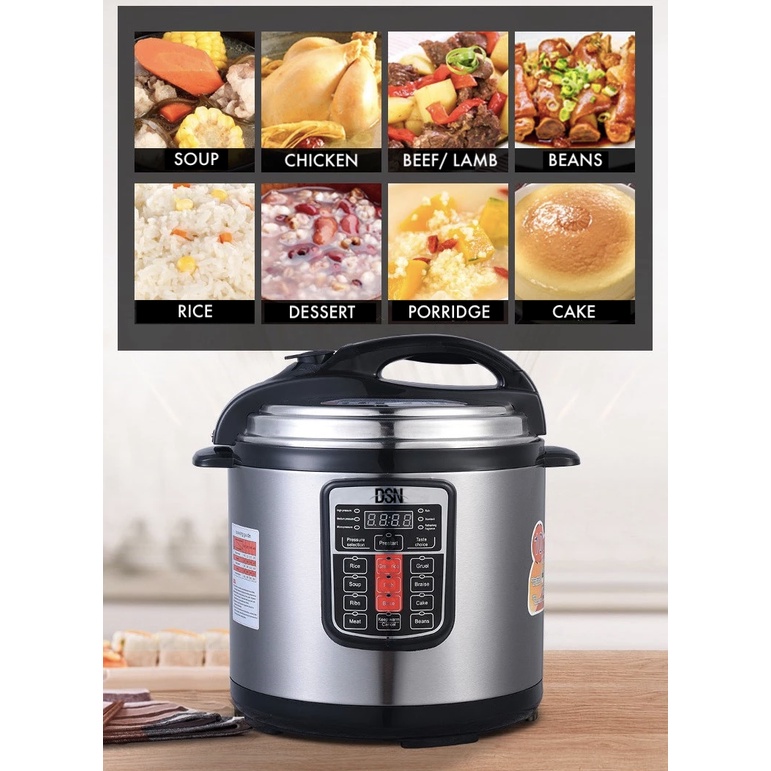(keith) 6L / 8L Electric Pressure Cooker Rice Cooker Presure