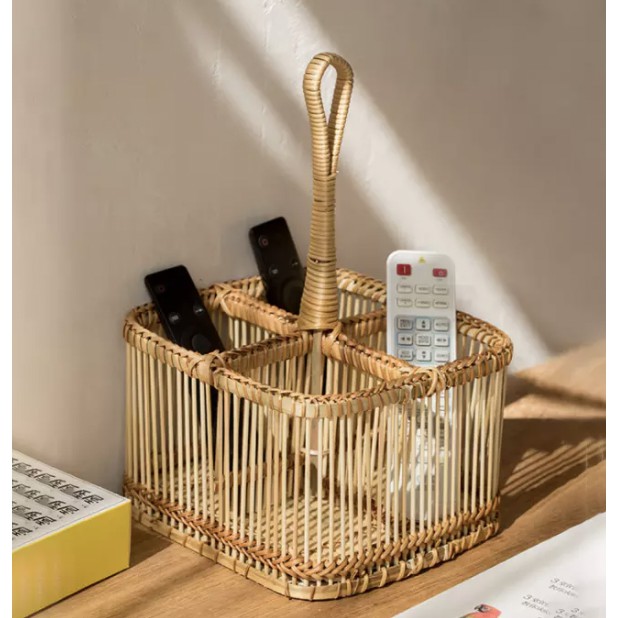 Natural Rattan Holder / Kitchen Storage / Sauce Bottle Holder /Food