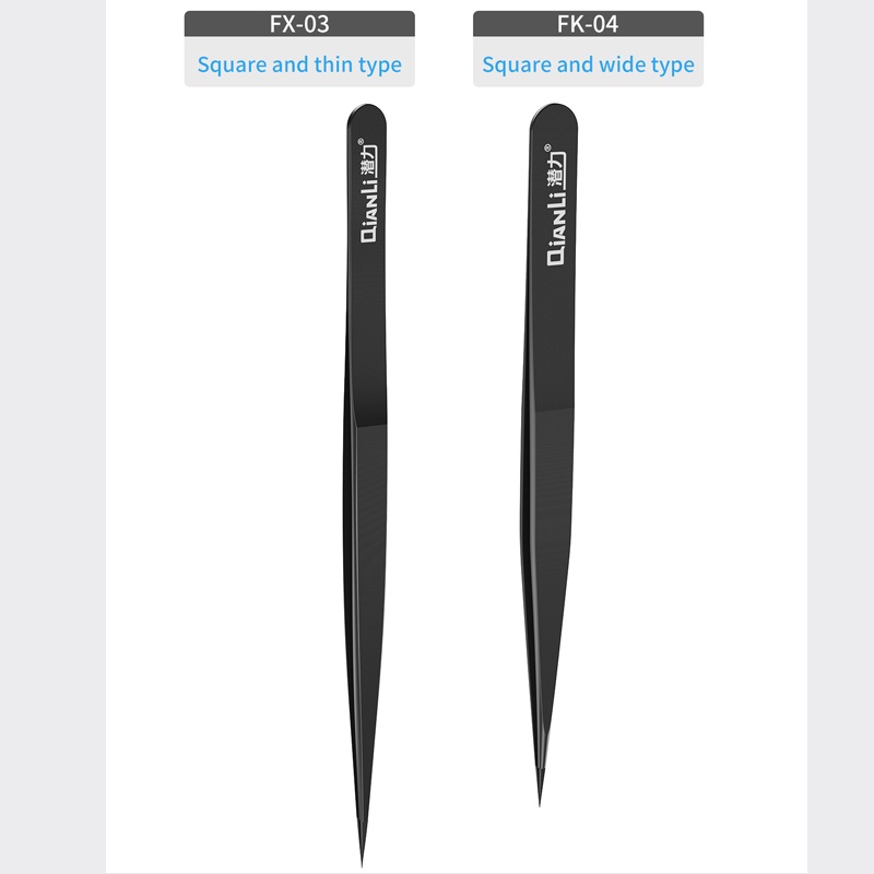Qianli ineezy Square Type Stainless Steel Handmade Tweezers Shopee