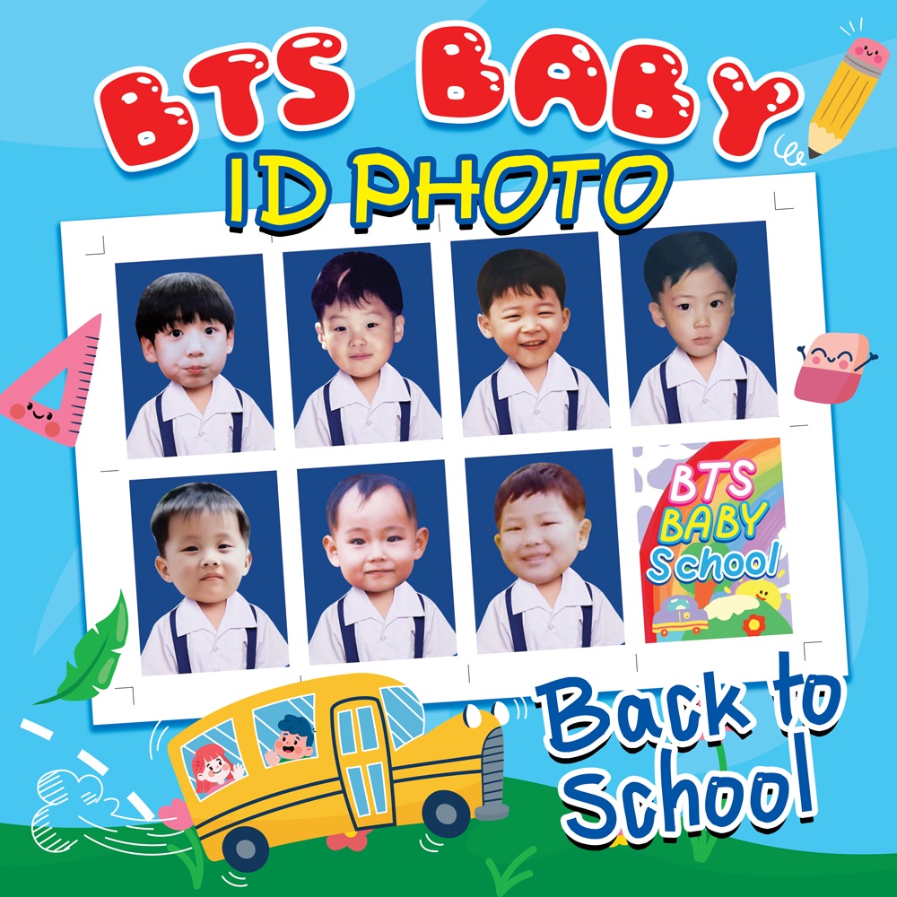 id photo Back to school BTS Complete With Members. Shopee Malaysia