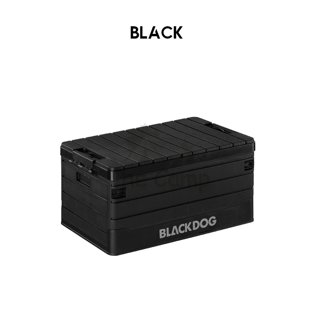 Blackdog Camping Folding Storage Box 60L Foldable Multipurpose Black