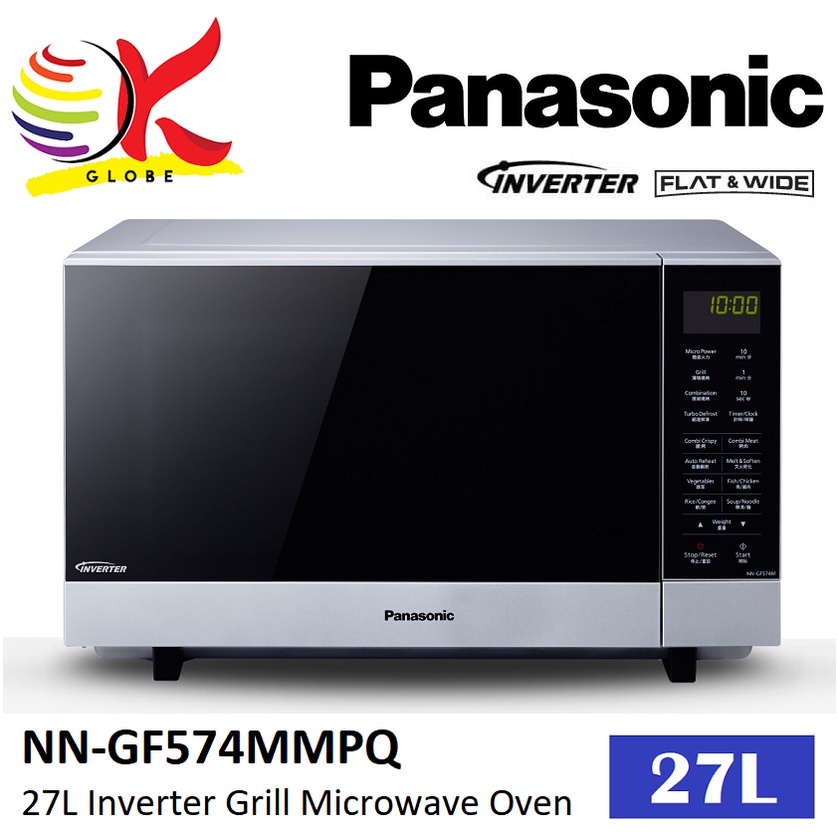 PANASONIC NNGF574MMPQ NNGF574M 27L INVERTER GRILL MICROWAVE OVEN WITH