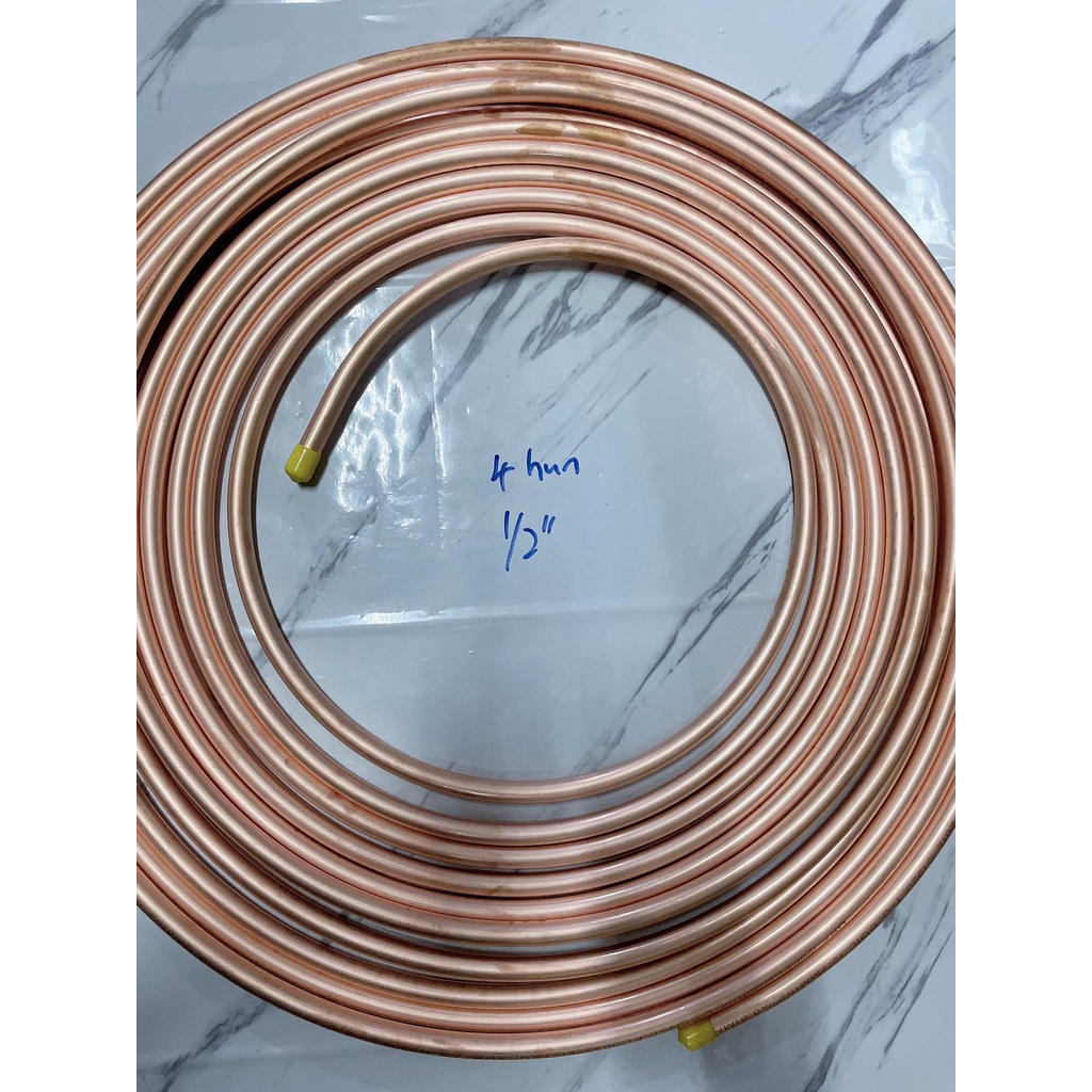 copper pipe aircond installation air conditioner tembaga paiping