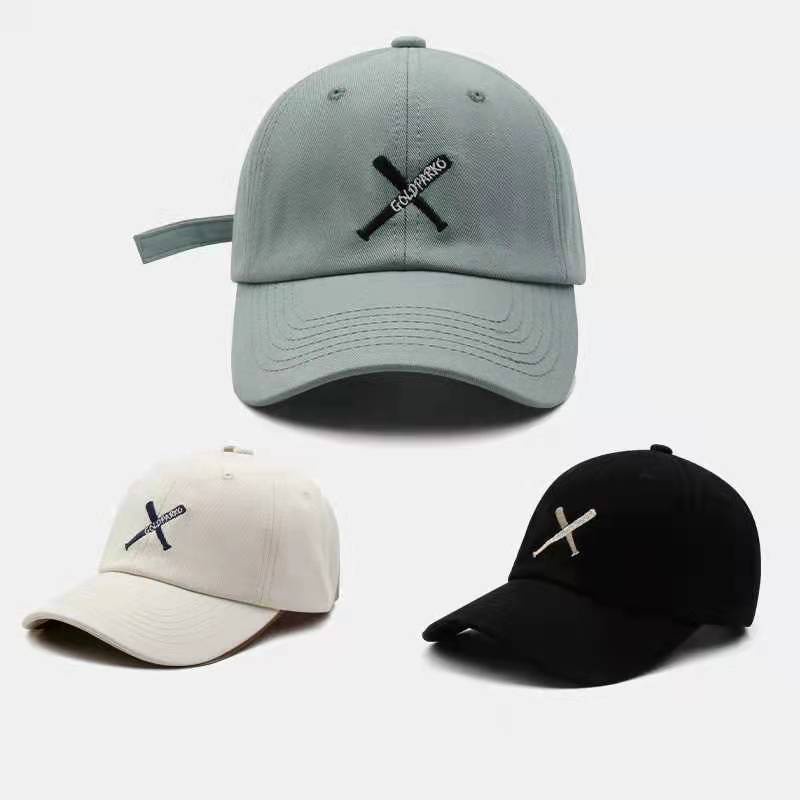 GOLDPARKO Embroidered Cap korean cap for women Korean cap for men