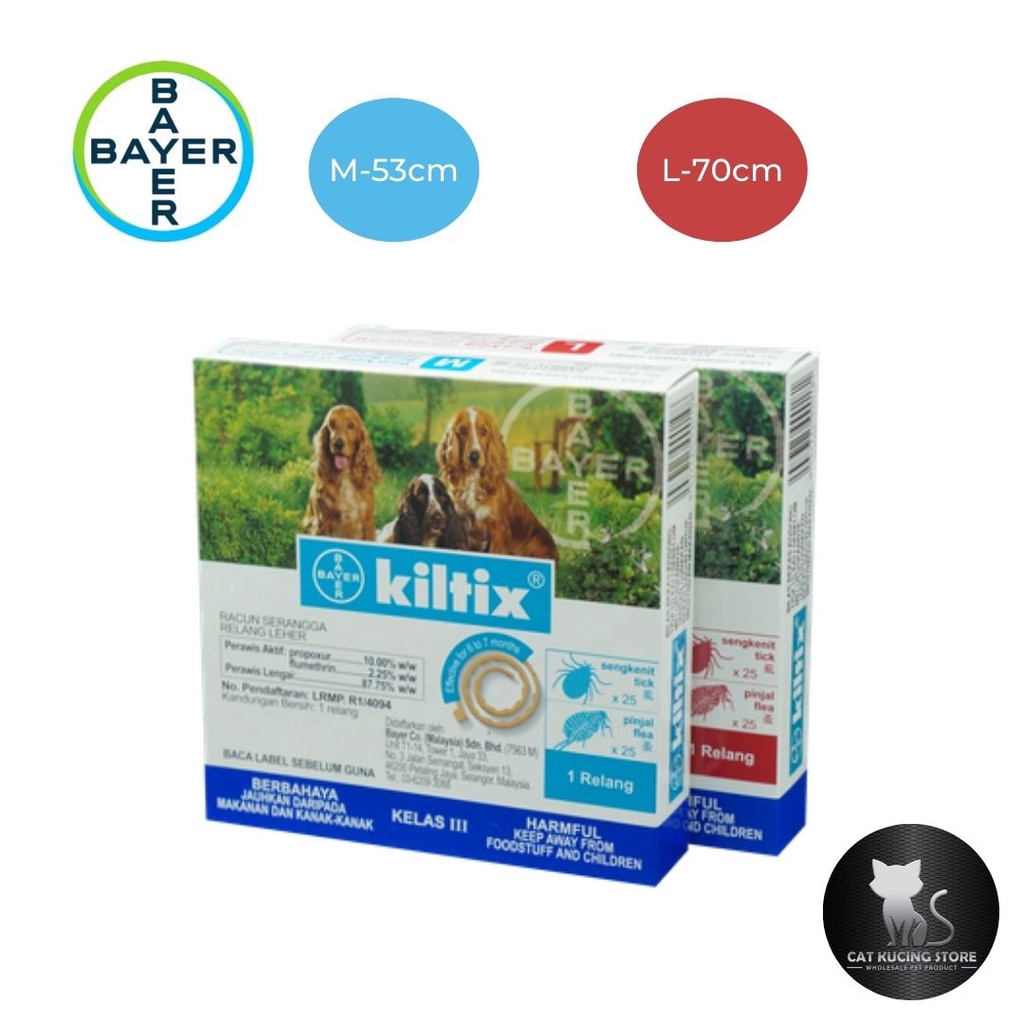 Bayer Anti Fleas & Ticks Kiltix Dog Collar / Flea Prevention Pet Collar (M/L) Shopee Malaysia