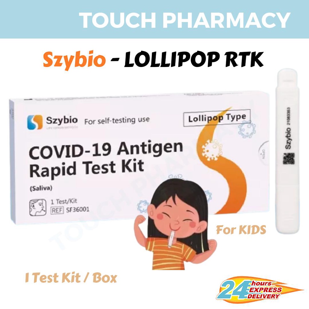 Szybio Lollipop Antigen Covid 19 Test Kit 1 Text Kit/Box Shopee