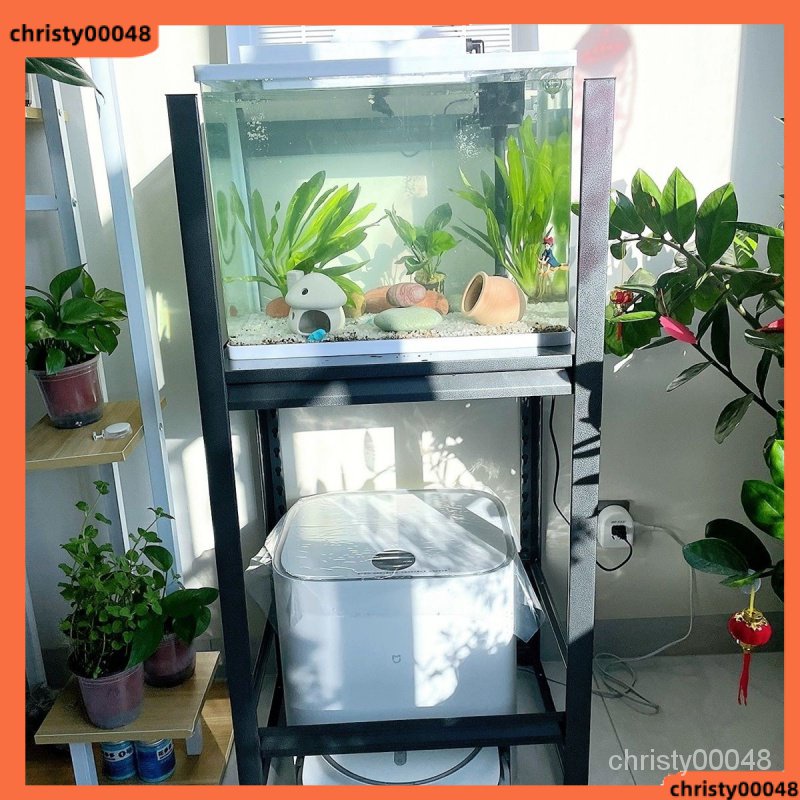 DoubleLayer Fish Tank Rack Pet Feeding Box Bottom Rack Waterproof