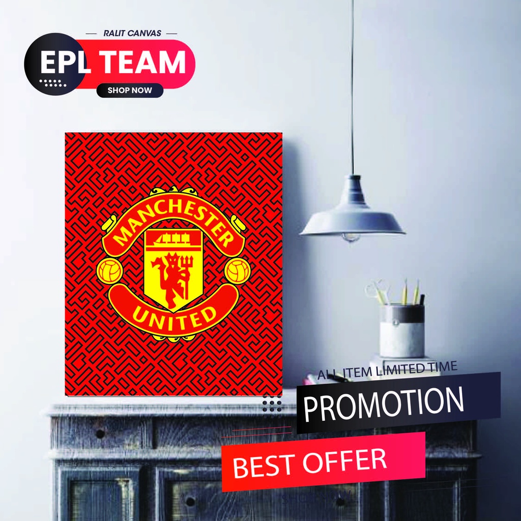 MANCHESTER UNITED CANVAS FRAME (Limited Edition) Shopee Malaysia