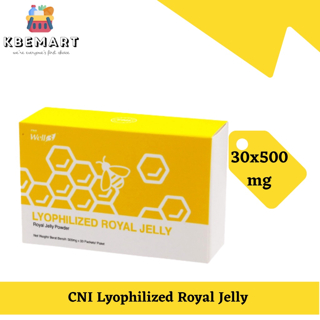 CNI Well3 Lyophilized Royal Jelly 30x500mg Shopee Malaysia