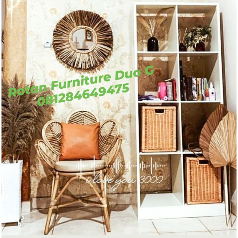 Fan Rattan Chair / Rattan Rattan Chair / Rattan Rattan Chair / Rose