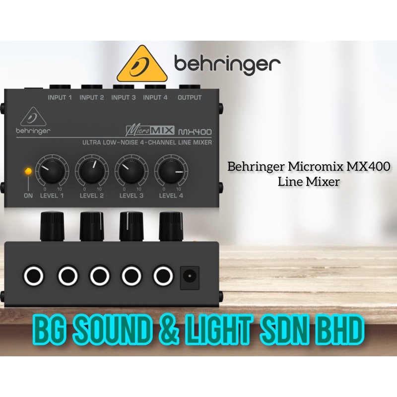 Behringer Micromix MX400 Line Mixer (MX400 / MX 400) Shopee Malaysia