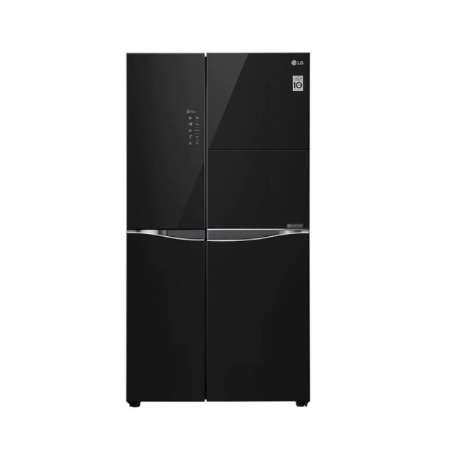 LG 675L Side By Side Refrigerator Glass Door In Door Linear Inverter