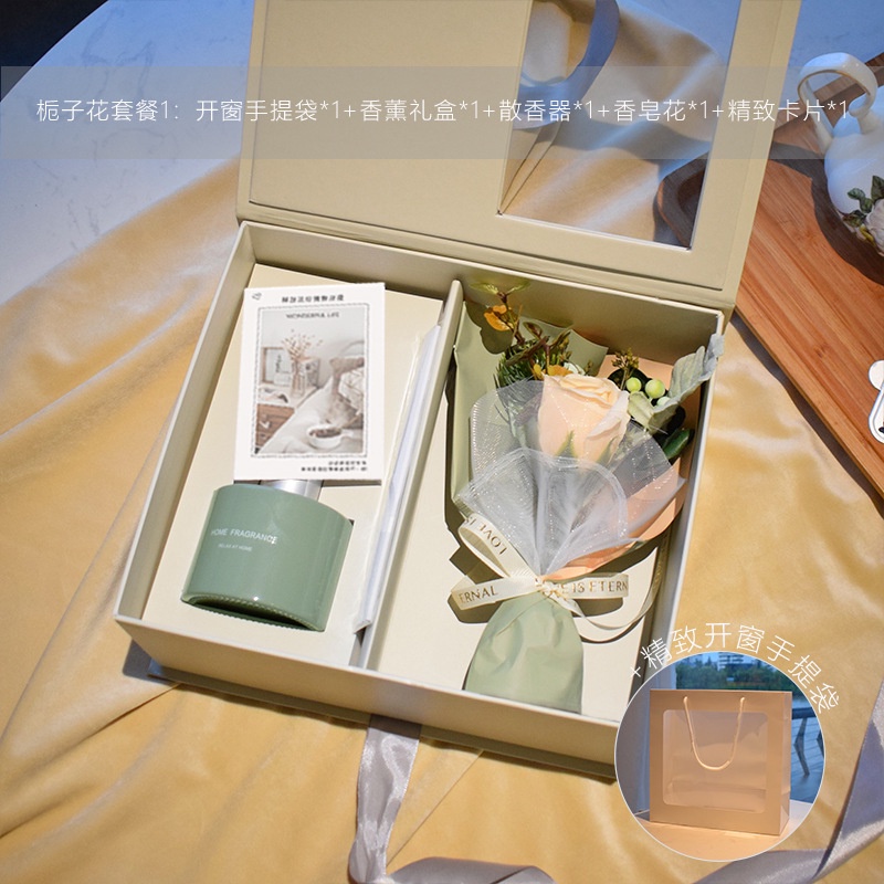 【READY STOCK】Valentine's Day Flower Home Fragrance Aromatherapy Scent Perfume Gift Set For