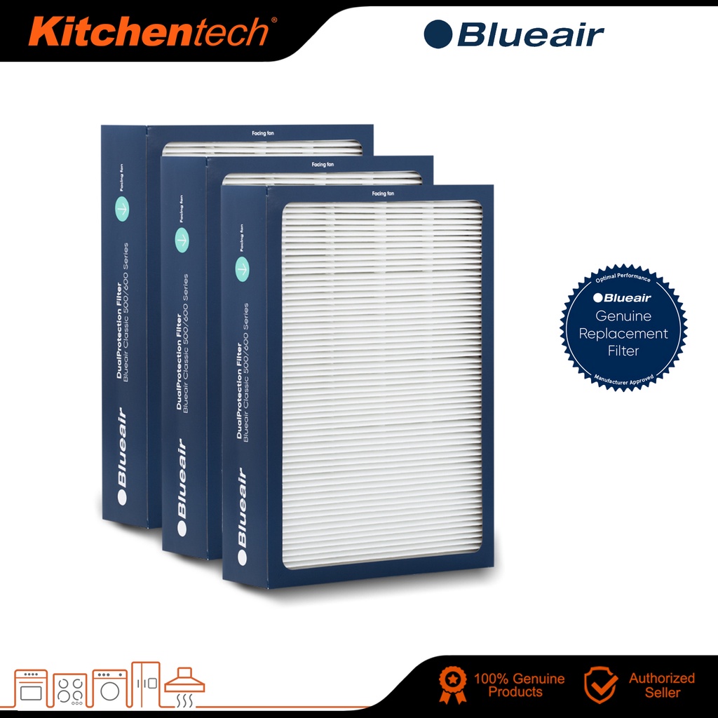 Blueair Classic 500/600 Series DualProtection Replacement Filter 3pcs
