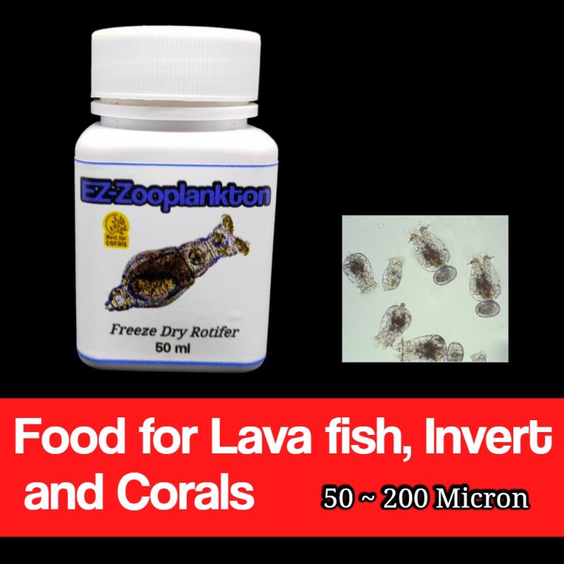 EZ Zooplankton Rotifer concentrated freeze dry rotifer lava fry fish
