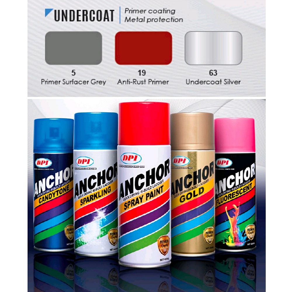 (READY STOCK) Anti Rust Primer ANCHOR SPRAY ANTIRUST PRIMER UNDERCOAT