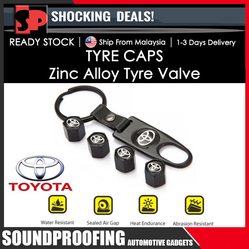 Toyota Tyre Cap Air Cap Tyre Wheel Valve Tyre Valve Car Cover Zinc