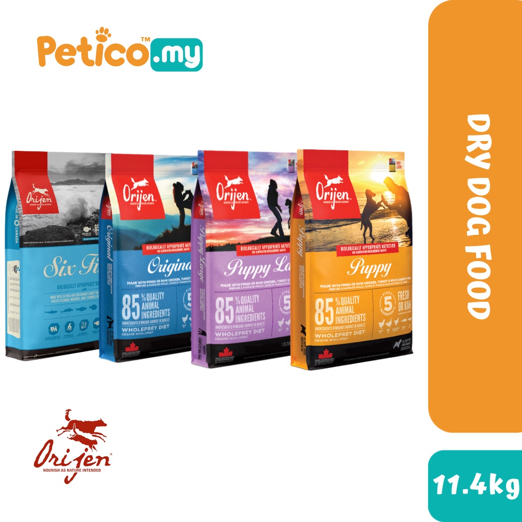 Orijen 11.4kg Dry Dog Food (Puppy/ Six Fish/ Original/ Large Breed