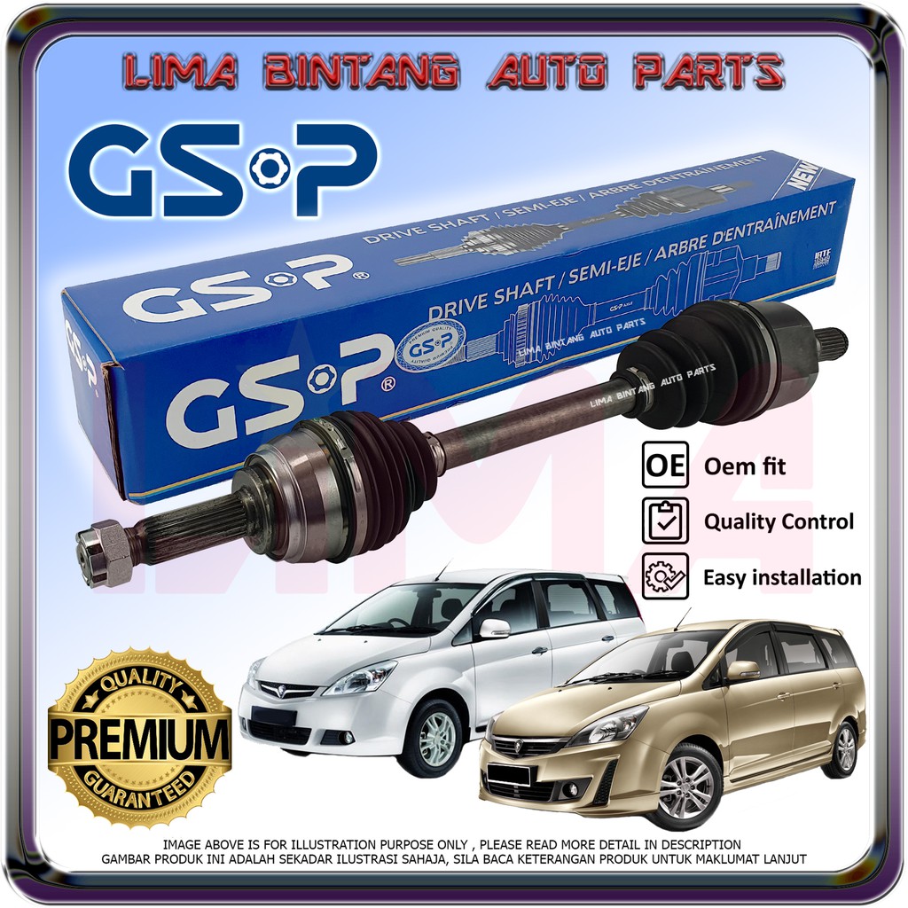 Proton Exora CPS CFE BOLD TURBO Drive Shaft Assy GSP *Original