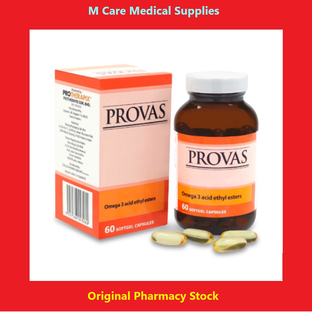 PROVAS Omega 3 acid ethyl esters (60 softgel capsules) Shopee Malaysia