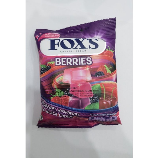 [HALAL] FOX'S Candy (Crystal Clear) 90g (Assorted Flavour) Shopee