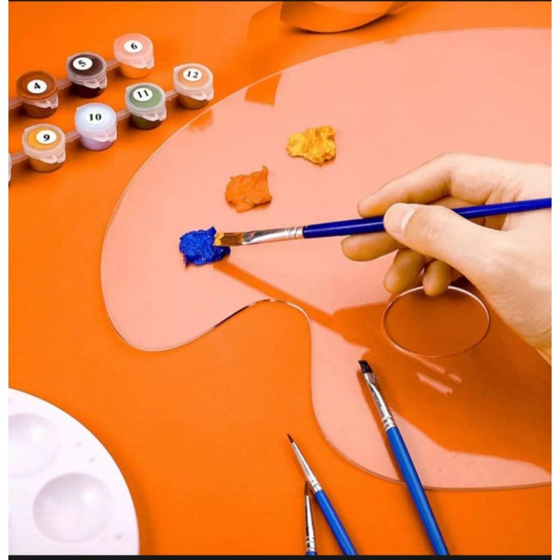 Acrylic Paint Palette For DIY Art Craft Drawing (S) Shopee Malaysia