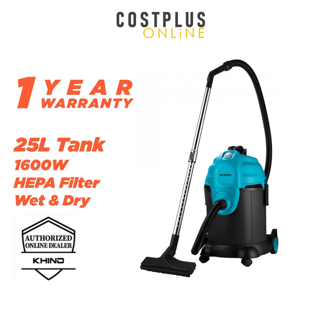 Khind Wet & Dry Vacuum Cleaner (1600W) VC3666 Shopee Malaysia