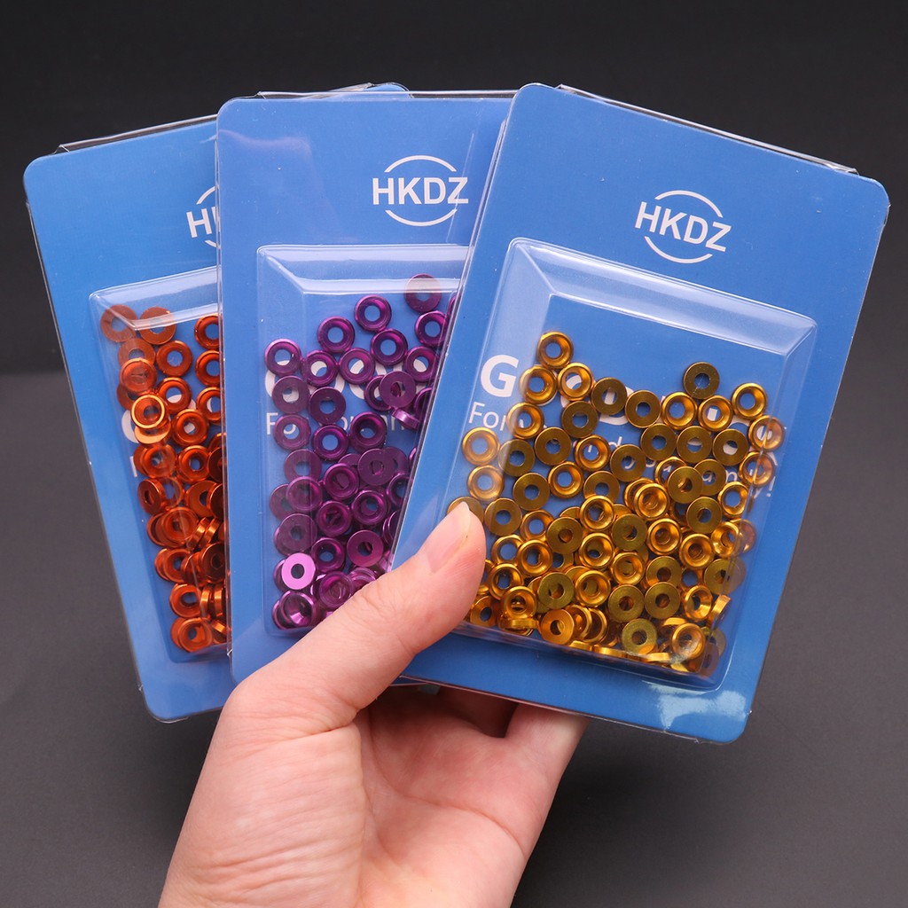 M3 Aluminum Alloy Flat Head Washers Multiple Colour box SET Shopee