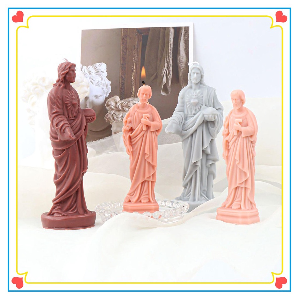 3D Savior Jesus Candle Silicone Molds, DIY Savior Jesus Molds for