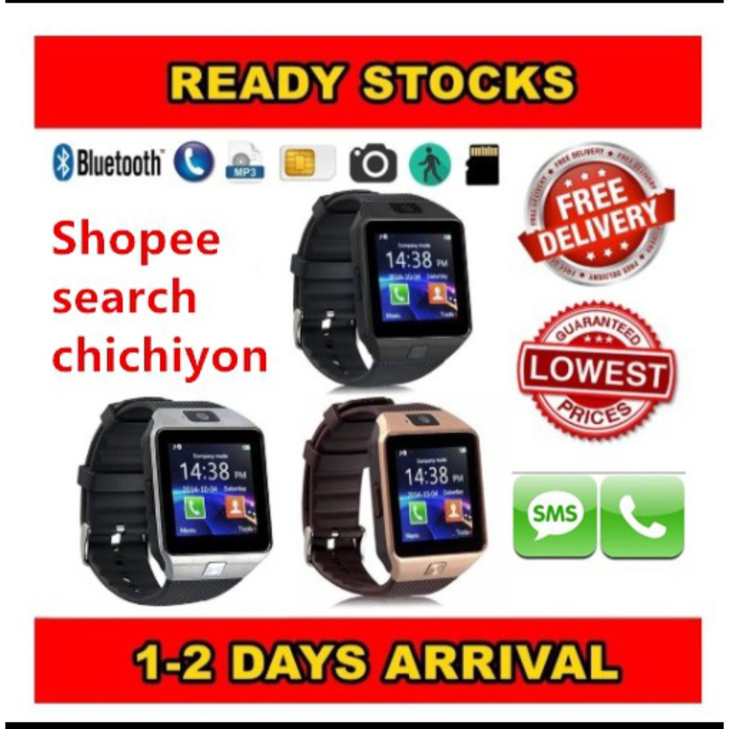 🔥READYSTOCKSMARTWATCHANDROIDDz09🔥 Shopee Malaysia