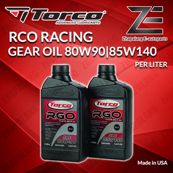 TORCO RGO RACING GEAR OIL 1L 80W90 85W140 GL6 (Manual Transmission