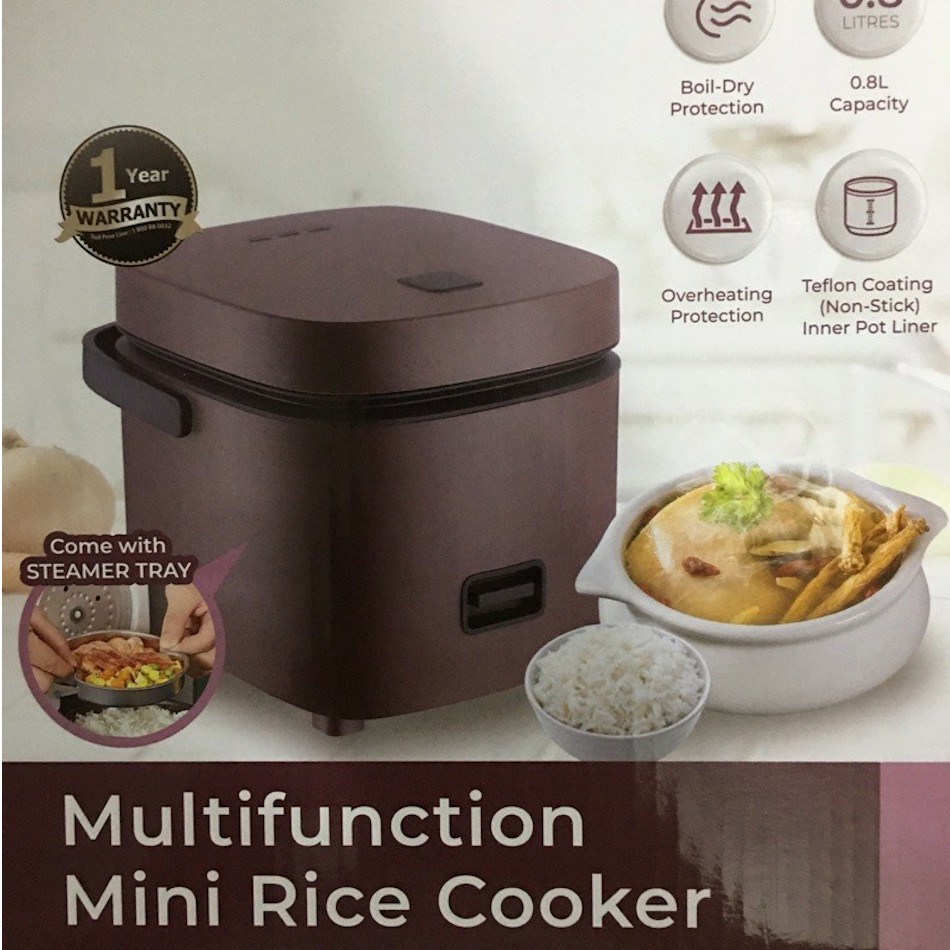 Khind Multifunction Mini Rice Cooker [RCM08] Shopee Malaysia