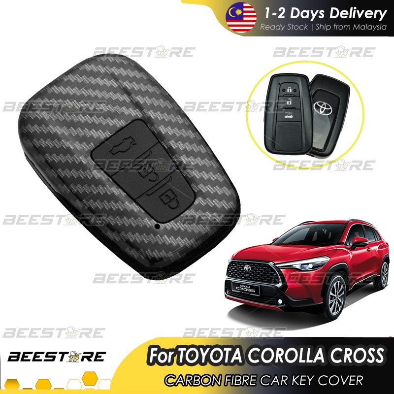 Toyota COROLLA CROSS CAMRY ALTIS CHR Carbon Fibre Car Key Cover Car key