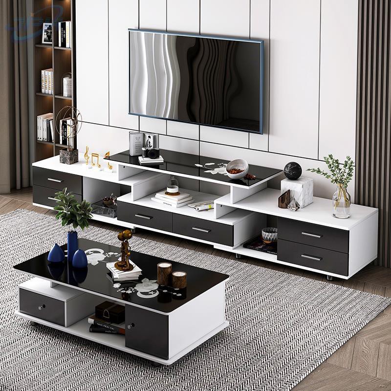 TV coffee table combination simple modern living room Nordic